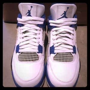 Jordan 4 White and Blue Motor Sport